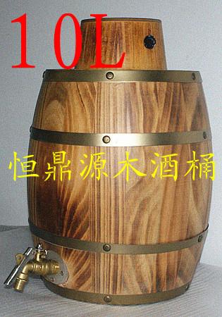 供应10L松木酒桶厂家直销 10L橡胶木红酒桶松木酒桶