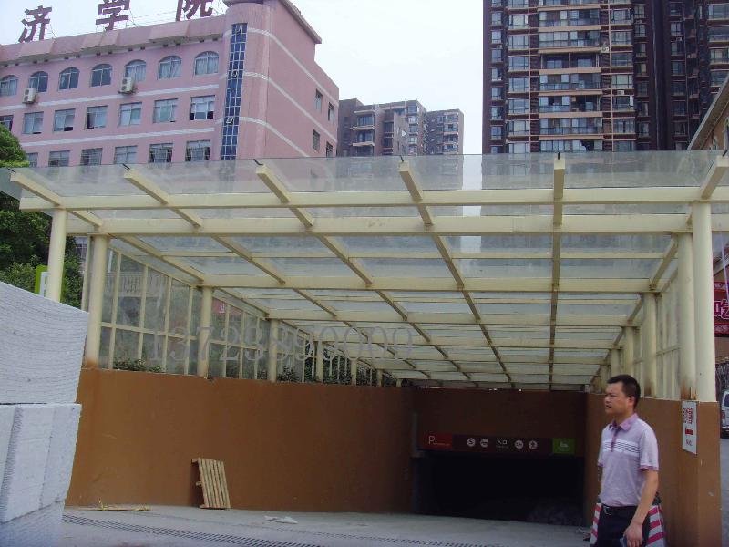 长沙市不锈钢玻璃雨棚厂家厂家