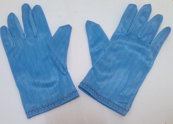 防静电蓝色手套防静电优质手套批发