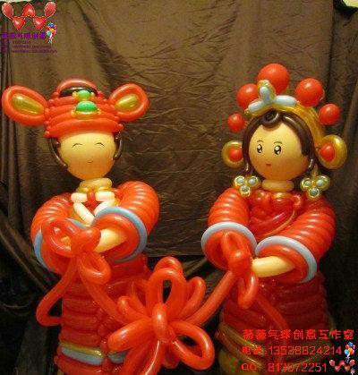 供应广州气球布置新郎新娘主题气球设计布置