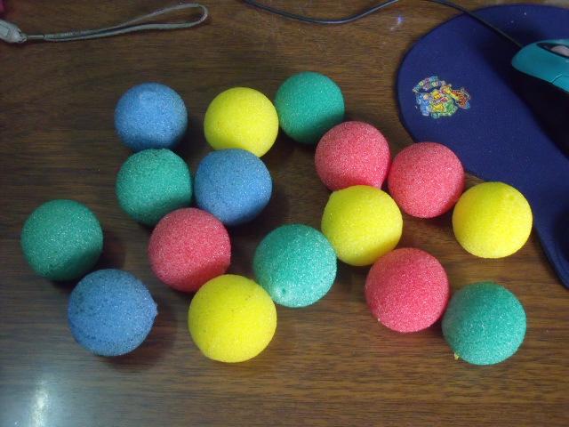 供应各种异型彩色海绵球