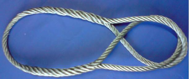 供应插制钢丝绳扣 插编钢丝绳套 编插钢绳索具 钢丝绳吊具图片