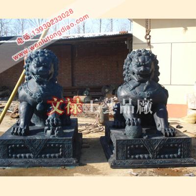 供应铜雕狮子铸铜狮子雕塑厂故宫狮子