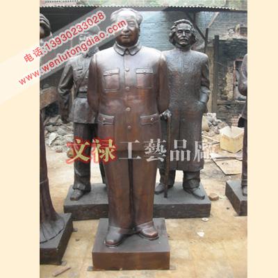 毛泽东雕塑铸铜人物雕塑肖像现代人批发