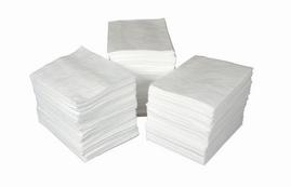 供应白色吸油棉吸附垫工业吸油垫吸油不吸水片装卷装吸垫吸附材料