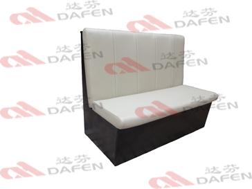 广东厂家批发定制简约快餐沙发 白色沙发 简约包间沙发  肯德基式简约沙发卡座图片