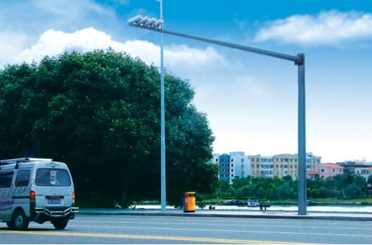 监控器支架-供应八角监控立杆图道路监控杆摄像机杆电子警察杆八角.