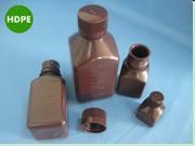 供应250ml棕色小口塑料方瓶（HDPE材质