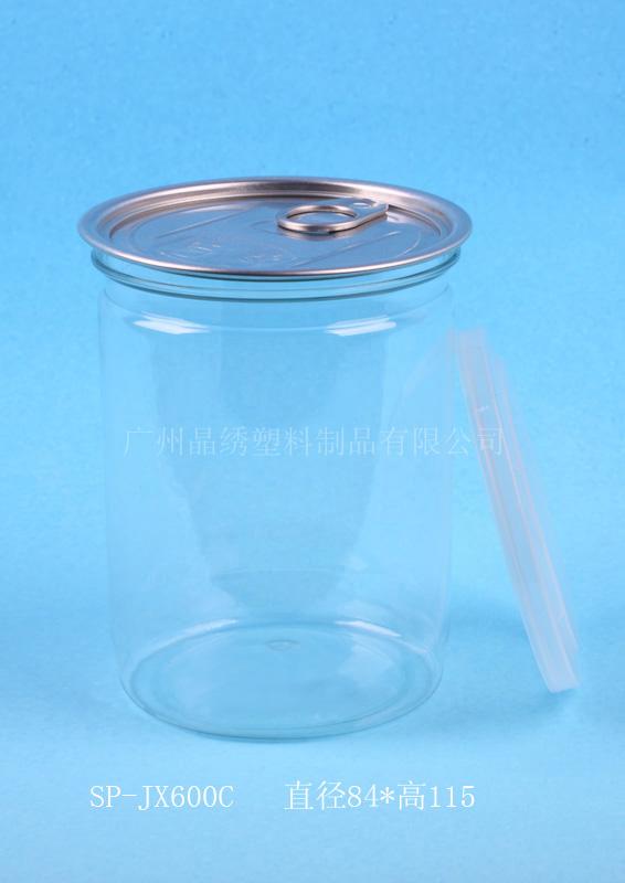供应广州晶绣厂家直销餐具配套塑料瓶700毫升PET材质透明瓶