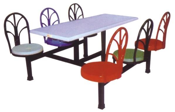 供应连体快餐桌椅图片A54，快餐桌椅，曲木餐桌椅，连体快餐桌椅