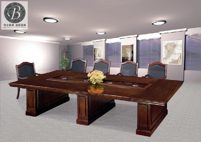 供应广州实木会议桌B40，定做实木会议桌，会议桌厂家生产销售订购