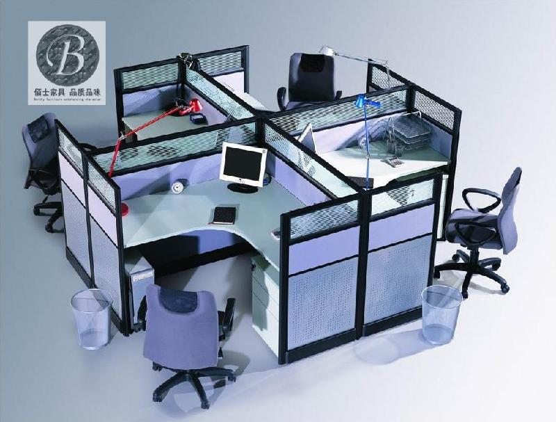供应办公家具屏风式办公桌图片4040，定做屏风办公桌款式尺寸价格