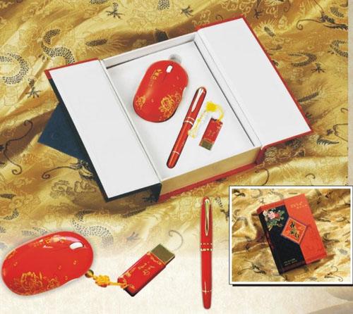 供应中国红礼品套装，纪念品，赠品，商务礼品
