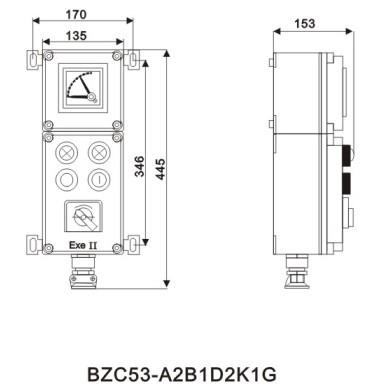 供应BZC53-A2L二钮立式BZC53A2L二钮立式图片