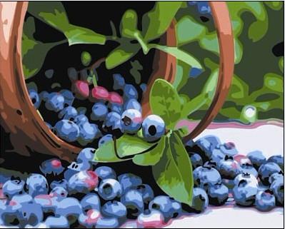 供应尚典蒙娜丽莎数字油画新品系列蓝梅蔬果系列