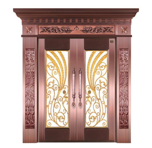 供应安阳铜门最新款式||安阳家庭铜门|玻璃铜门
