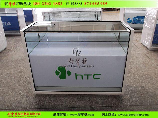 供应新款HTC玻璃手机展柜好掌柜造，HTC手机展架，三星专柜厂家图片