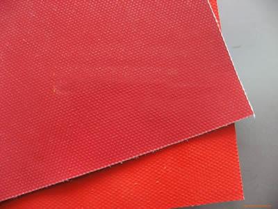 威海单面红色硅胶布 铝箔纤维布批发