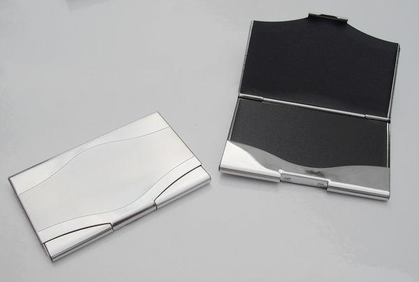 上海不锈钢名片夹订做“印刷名片盒”上海真皮名片盒厂家