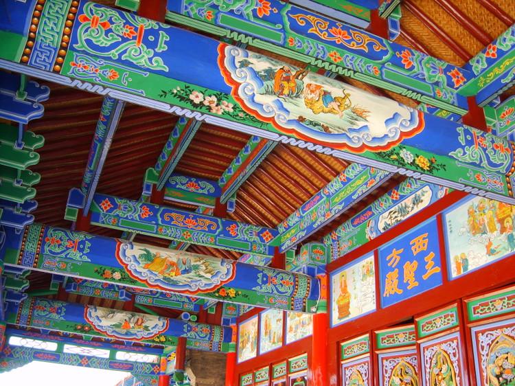 佛教寺庙古建彩绘价格