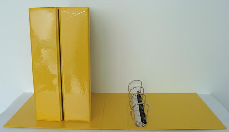 供应A3黄色PVC文件夹/文件夹工厂