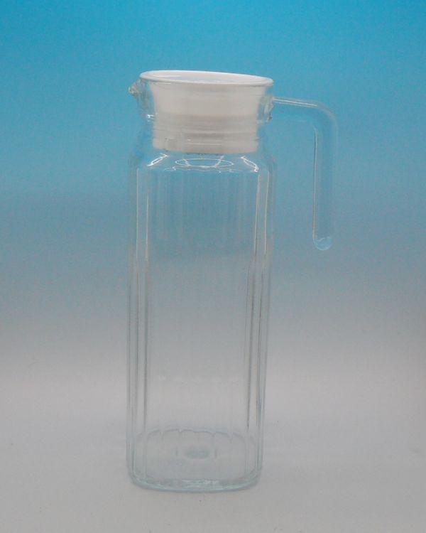 供应玻璃扎壶玻璃水壶玻璃果汁壶条形凉水壶图片