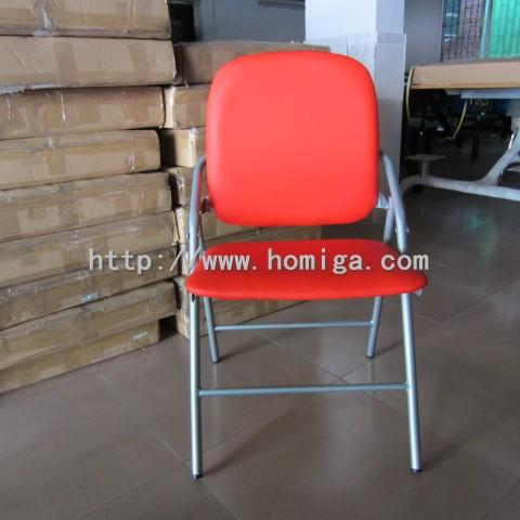 供应皮面折叠椅，环保皮面软座折叠椅生产批发