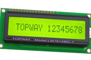 16x1字符LCD液晶显示屏LMB161系列批发