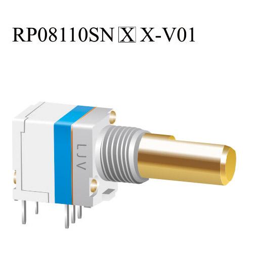 东莞市电位器厂家厂家生产RP08防水金属轴通讯对讲机旋转电位器