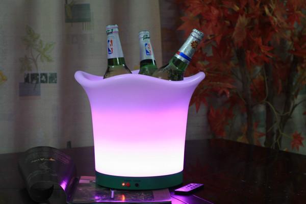 广州酒吧KTV滚塑加工LED三叶冰桶批发