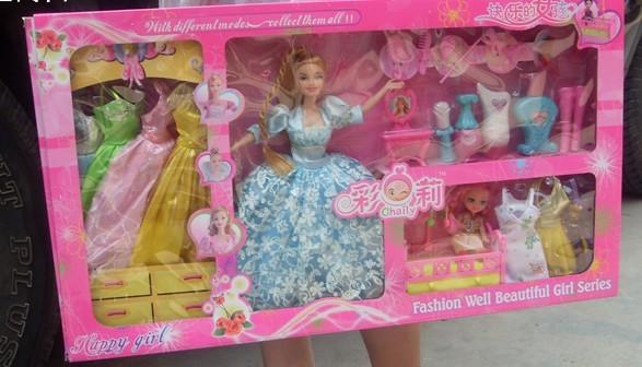 芭比娃娃正品儿童玩具正版礼盒甜甜屋小女孩玩具过家家F礼物