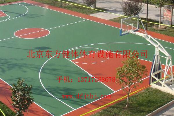 鞍山丙烯酸篮球场标准尺寸说明 锦州篮球场面层涂料价格
