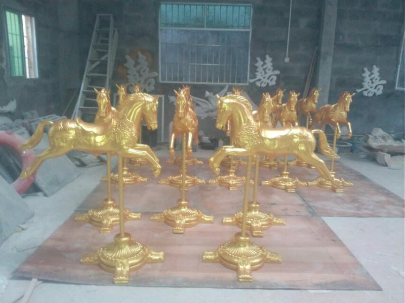 供应玻璃钢动物雕塑马