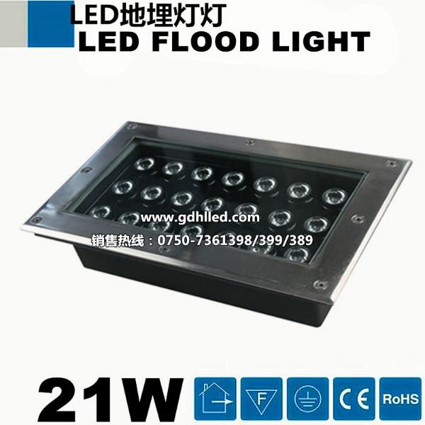 LED大功率地埋灯21W方形批发
