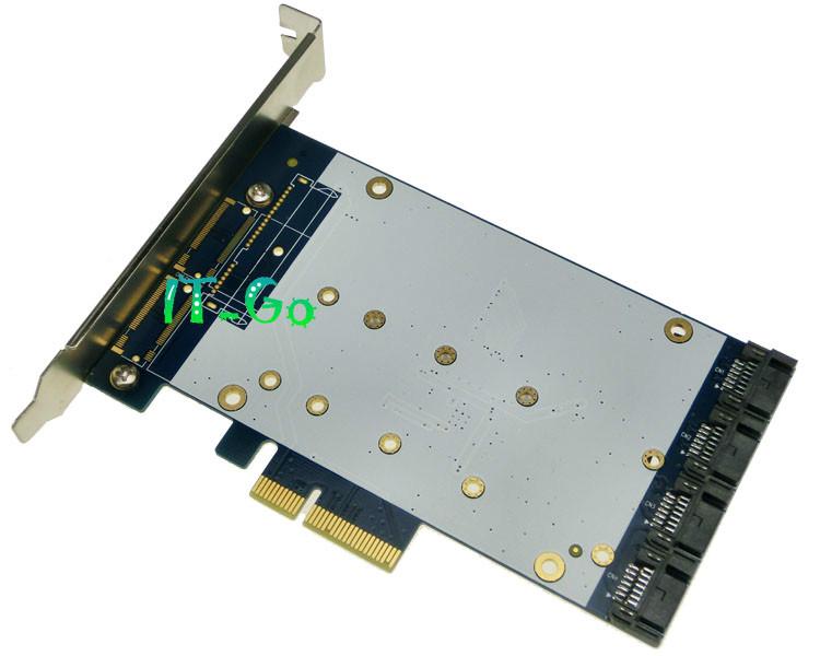 供应4口SATAIII扩展卡 PCIe转4口SATA3.0扩展卡