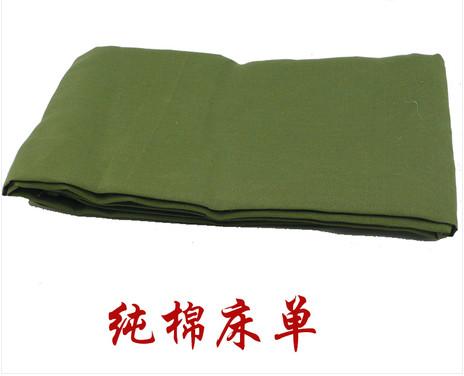 供应四川学生军用床上用品军绿色被罩床单枕套厂家直供