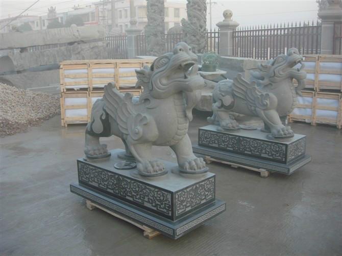 供应荆州石雕貔貅石雕狮子
