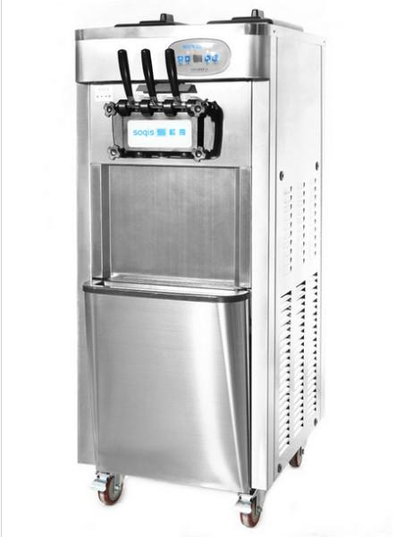 冰激凌机商用新款全不锈钢豪华型立式冰淇淋机大产量冰激凌机