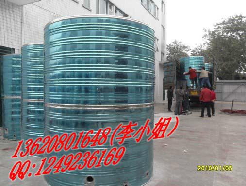 中山圆柱保温水箱图片大全-圆形不锈钢冷水塔直销价-厂家直销不锈钢水桶
