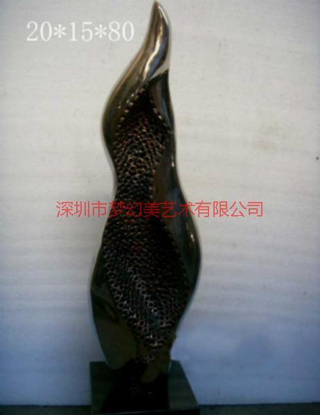供应深圳专业制作不锈钢抽象人物摆件不锈钢雕塑摆件图片