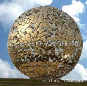 供应大型不锈钢镂空球雕塑厂家  广场雕塑 深圳雕塑厂家