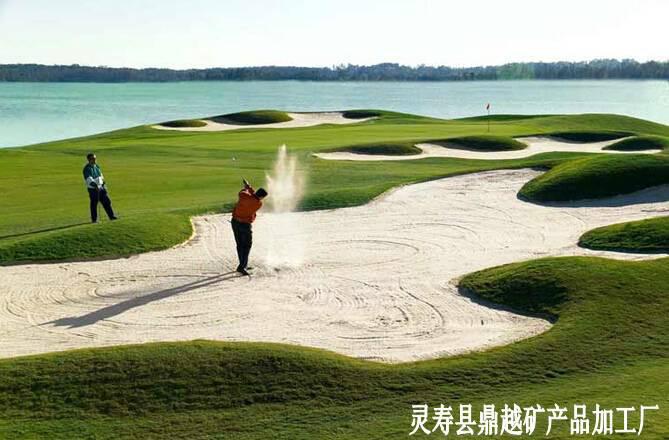 鼎越矿产批发高尔夫球场专用白沙子 10-20目雪花白白沙子 干净无尘