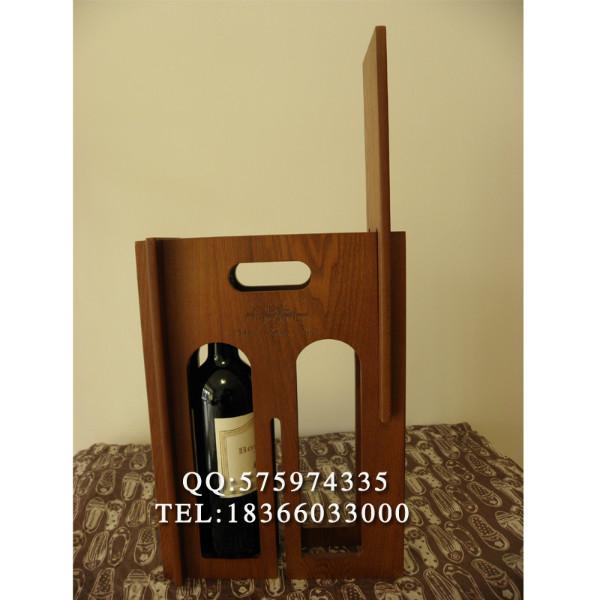酒盒双支 红酒木盒 DIY酒盒 高档礼盒 喷漆红酒木盒 木质酒盒定制图片