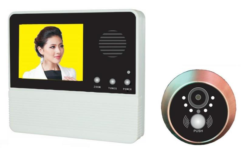 深圳厂家直销2.8寸门上用智能彩色电子门镜监视器及摄像头