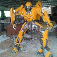 供应玻璃钢大黄蜂机器人雕塑/深圳玻璃钢机器人雕塑厂家电话图片