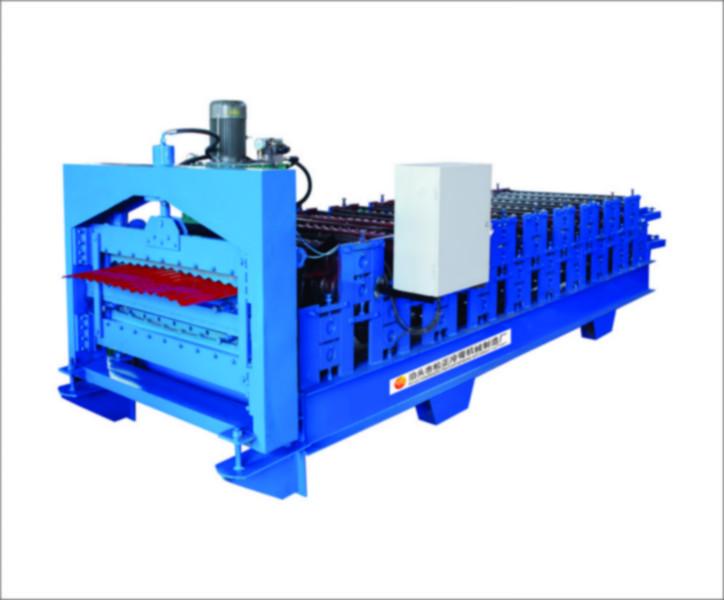 河北压瓦机总厂供应松正840-900双层彩钢压瓦机，各种型号压瓦机介绍图片