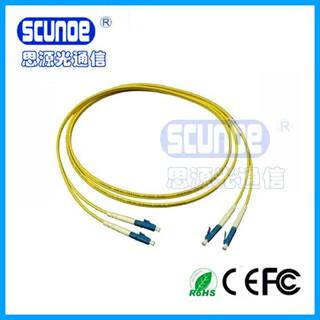 供应ST-SC单模双芯3米5米光纤跳线