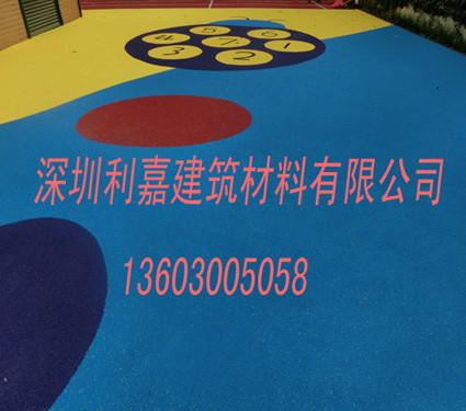 供应广东深圳幼儿园EPDM橡胶地面厂家 惠州包安装幼儿园游乐场地面图片