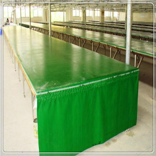供应22PVC涂塑布绿色帆布印花台皮厂家图片
