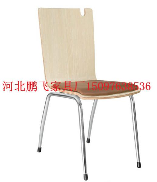 鹏飞家具厂低价批发电镀曲木椅加皮垫（颜色，椅面可定做）